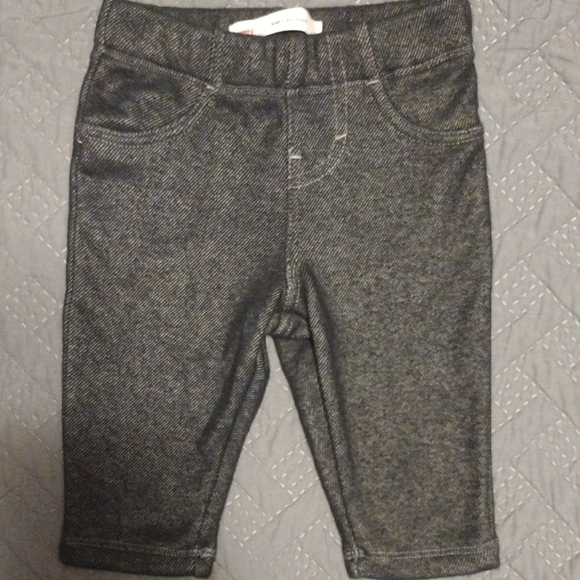 Levis Knit Skinny Kids Stretchy Blue Jeans With Soft Furry Inner Material​​ - Picture 1 of 5